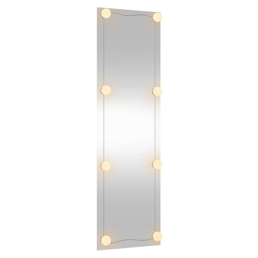 Lustro 30x100 cm do łazienki garderoby z LED prostokątne szklane ciemny i zimny biały nr. 5