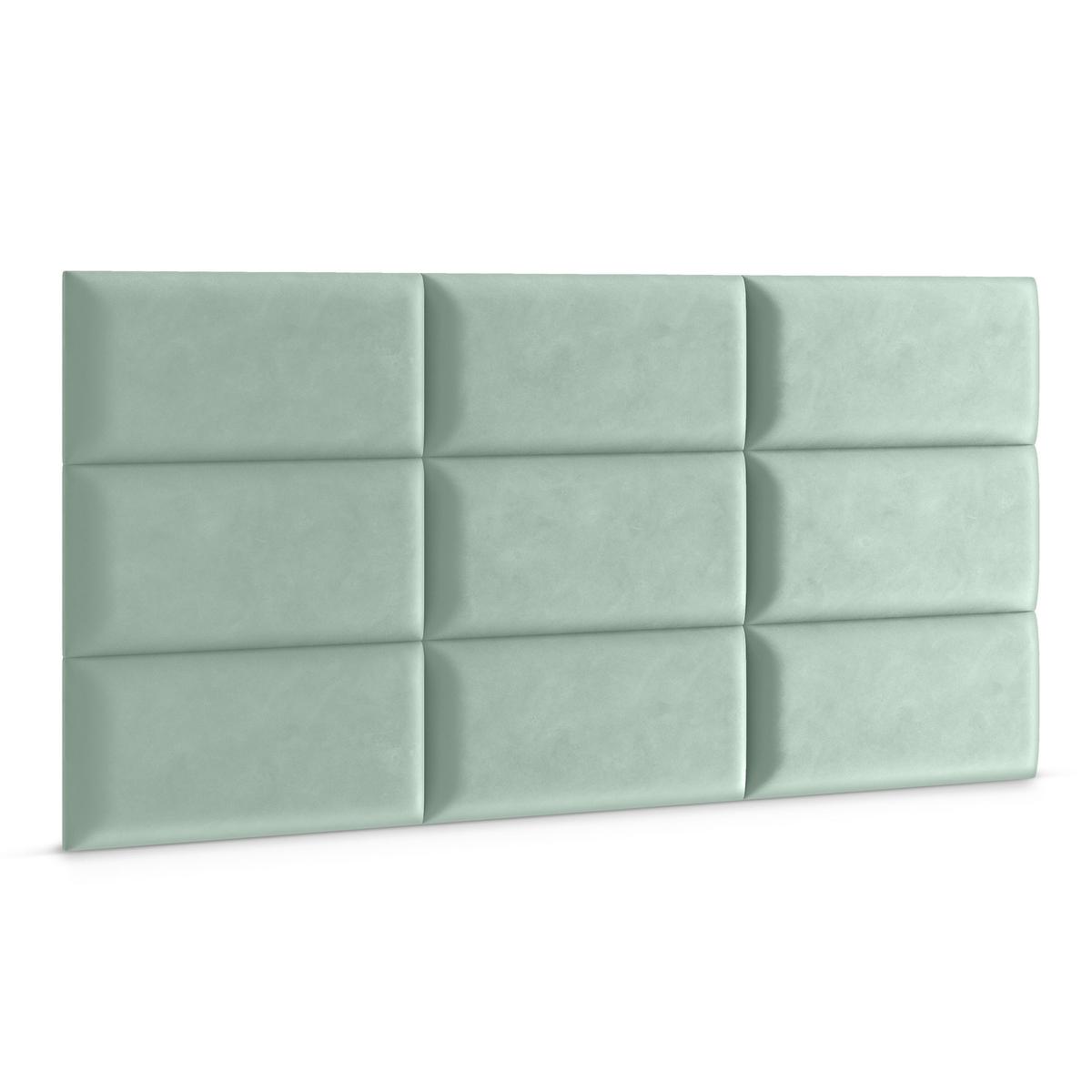 Panele tapicerowane 50x30 na ścianę wezgłowie miętowy nr. 3