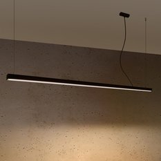 Lampa wisząca PINNE 200 czarna 3000K 150x6x200cm nowoczesna LED do salonu - Miniaturka zdjęcia nr 3