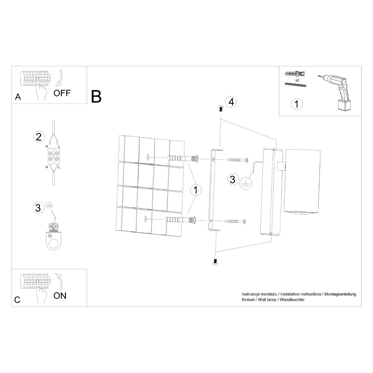 Kinkiet UTTI biały 15x10x6cm nowoczesny GU10 do salonu nr. 5