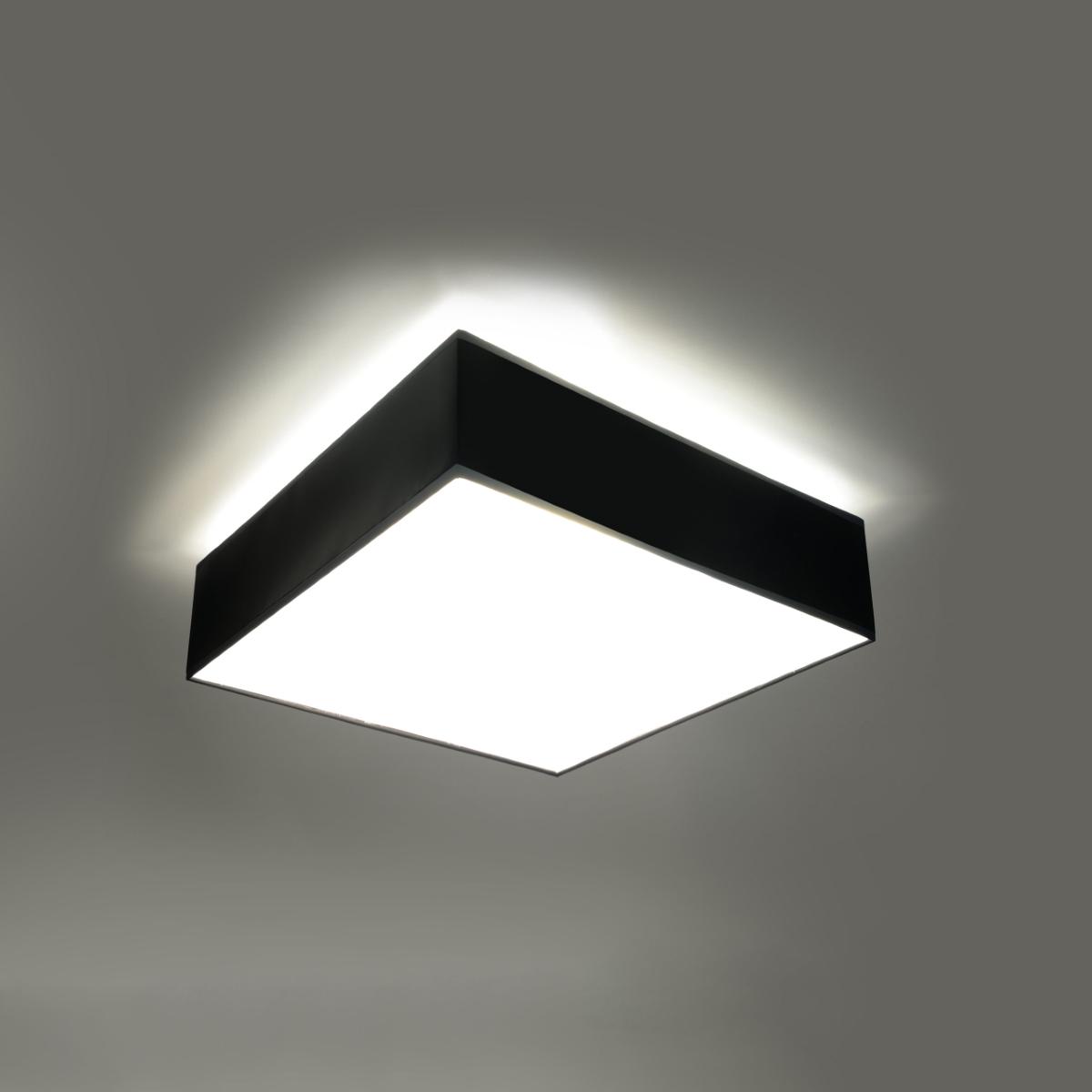 Plafon HORUS 35 czarny 11x35x35cm nowoczesna lampa E27 do salonu nr. 3