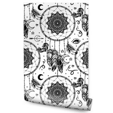 Tapeta W Rolce Łapacz Snów Styl BOHO Pióra Ozdoba  - Miniaturka zdjęcia nr 1