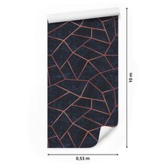 Tapeta do Salonu w Stylu SOHO Geometryczny Wzór 3D  - Miniaturka zdjęcia nr 2
