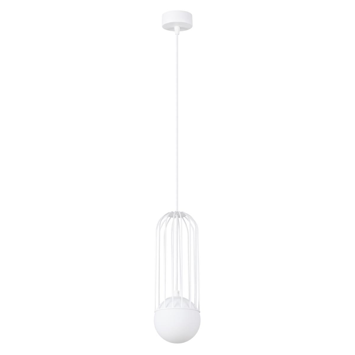 Lampa wisząca BRINA 1 biała 115x12x12cm nowoczesna G9 do salonu