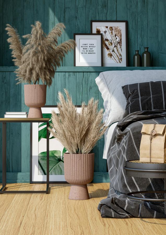 Doniczka okrągła Keli Mika Petit Eco Wood 18 na nóżce nr. 5