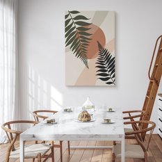 Obraz Do Salonu Liście Palmowe Natura Zachód Słońca Boho 80x120cm - Miniaturka zdjęcia nr 4