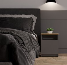 Szafka nocna GALAX 40x30x30 cm dąb antracyt dąb artisan - Miniaturka zdjęcia nr 2