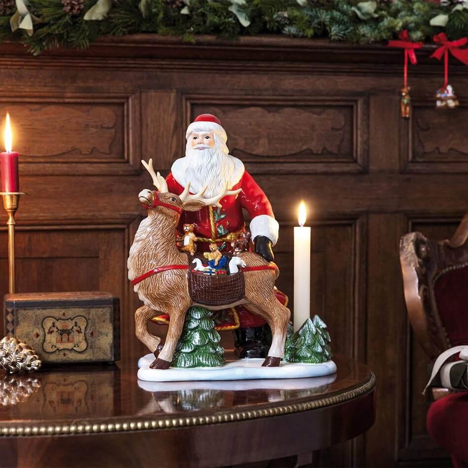 Figura-świecznik św. Mikołaj z jeleniem Christmas Toys Memory Villeroy & Boch nr. 2