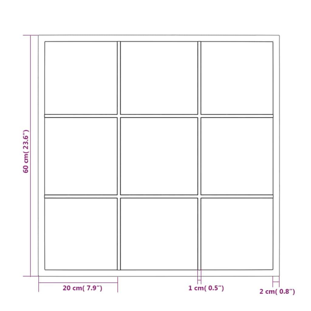 Lustro 60x60 cm do łazienka sypialni ścienne metal czarne  nr. 6