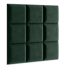 Panele tapicerowane 50x50 cm na ścianę kwadrat butelkowa zieleń - Miniaturka zdjęcia nr 3