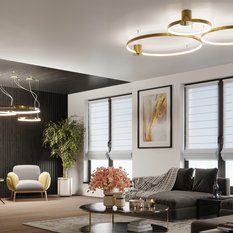 Żyrandol RIO 78 złoty połysk LED 150x78x78cm nowoczesna lampa wisząca LED do salonu - Miniaturka zdjęcia nr 12