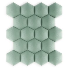 Panele tapicerowane 35x40 hexagon magic velvet miętowy - Miniaturka zdjęcia nr 7