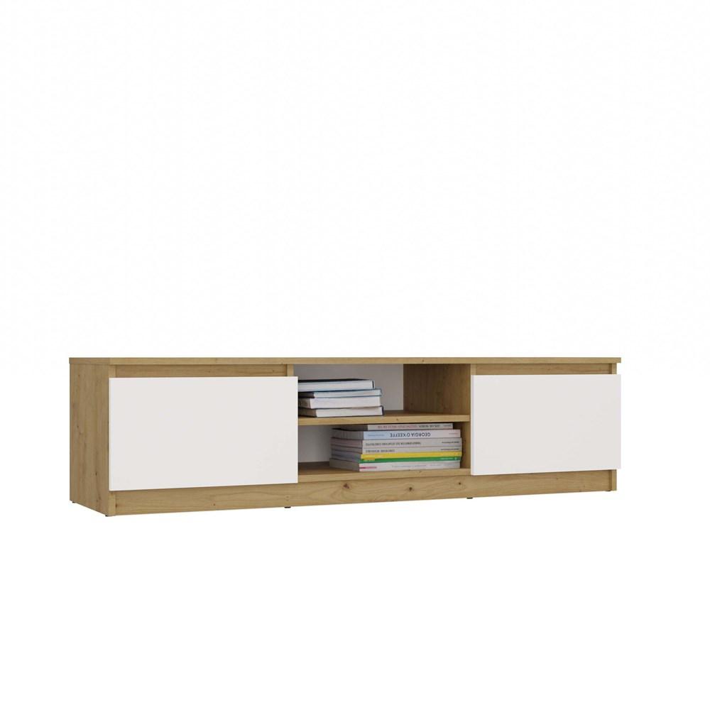 Szafka RTV Malwa 36x140x40 cm do salonu dąb artisan biel nr. 2