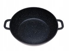 Garnek 28cm 3,3l niski marmurowy wok indukcja do kuchni - Miniaturka zdjęcia nr 4