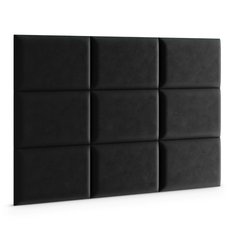 Panele tapicerowane 40x30 na ścianę magic velvet czarny - Miniaturka zdjęcia nr 3