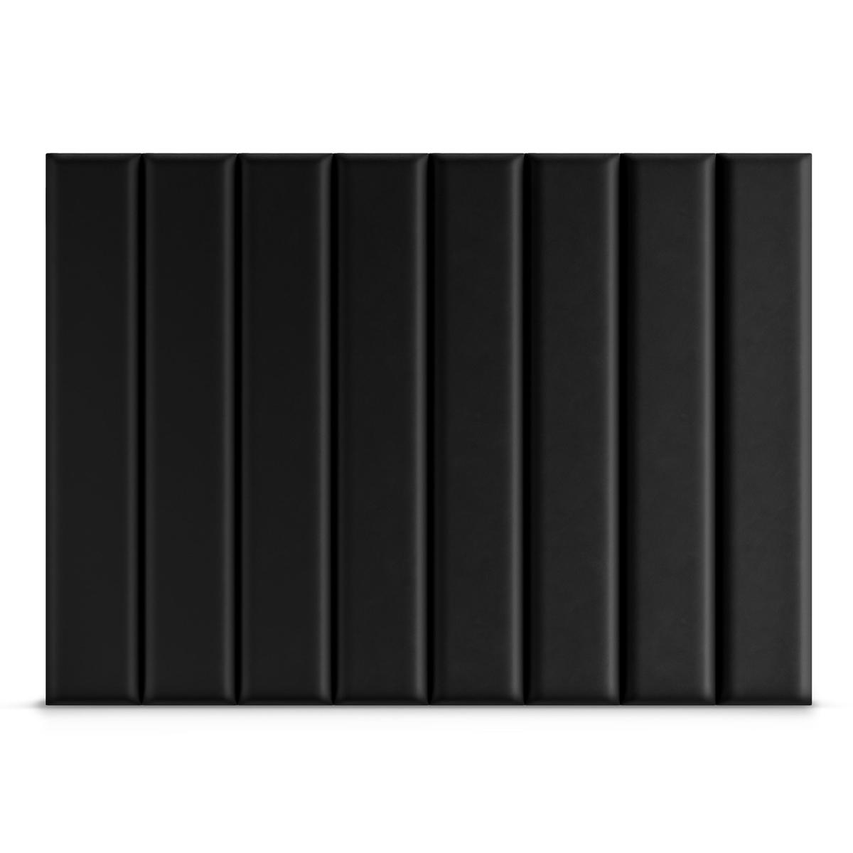 Panele tapicerowane 100x20 na ścianę wezgłowie czarny nr. 4