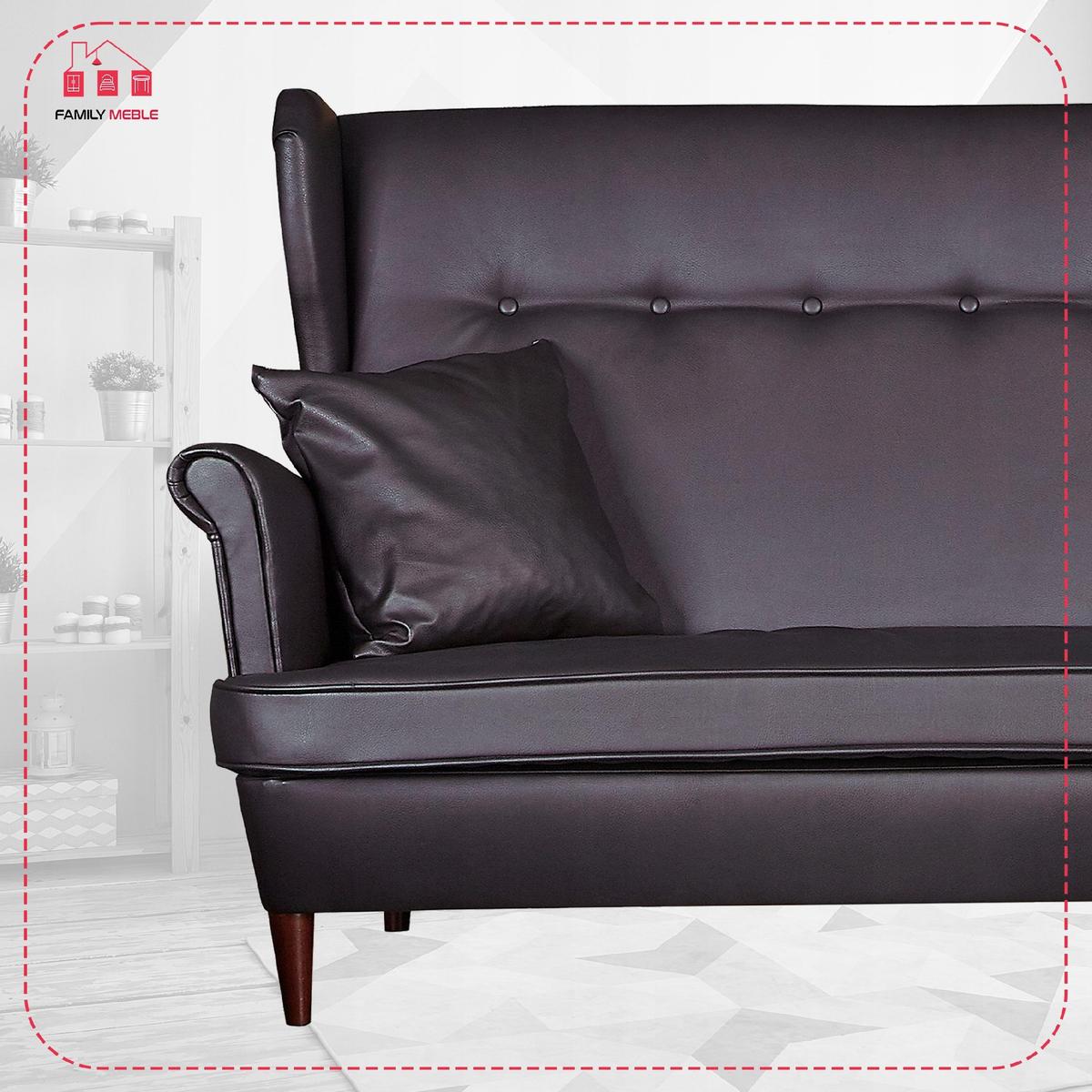 Zestaw wypoczynkowy eko skóra sofa + 2F+2P nr. 3