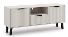 Szafka RTV Scandi 58x140x39 cm do salonu slim kaszmir beż - Miniaturka zdjęcia nr 1