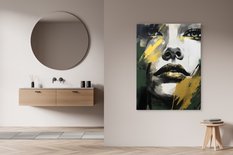 Obraz Canvas Abstrakcja Kobiecy PORTRET Styl Glamour Farba 80x120cm - Miniaturka zdjęcia nr 10