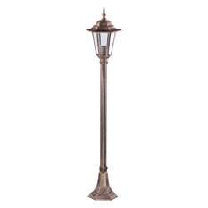 Lampa ogrodowa stojąca K-6009B / STANDARD 24x108x20 cm do ogrodu czarny/złoty - Miniaturka zdjęcia nr 1