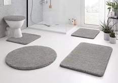 Kleine Wolke Relax Dywanik łazienkowy szary 100 cm okrągły wysokie runo - Miniaturka zdjęcia nr 3
