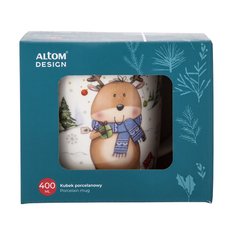 Kubek 400 ml porcelanowy świąteczny w pudełku do jadalni - Miniaturka zdjęcia nr 4