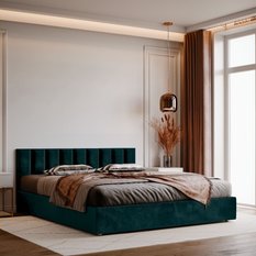 Panele tapicerowane 80x20 na ścianę wezgłowie turkusowy - Miniaturka zdjęcia nr 6