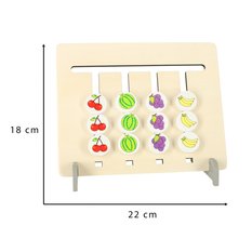 Zabawka edukacyjna drewniana dopasuj kolory owoce montessori - Miniaturka zdjęcia nr 10