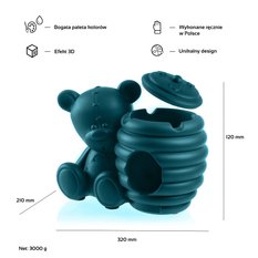 Misa na wełnę Teddy Bear Dark Turquoise Poli - Miniaturka zdjęcia nr 3