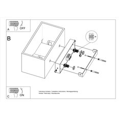 Kinkiet QUAD MAXI biały 10x12x20cm nowoczesny G9 do salonu - Miniaturka zdjęcia nr 6