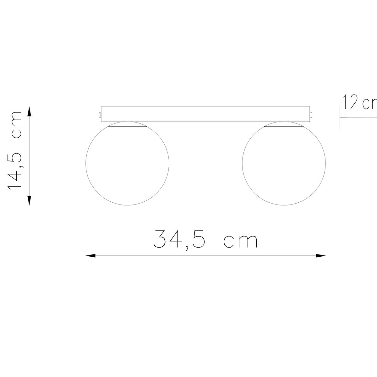 Plafon YOLI 2 biały 14.5x12x34.5cm G9 nowoczesna lampa do salonu nr. 4