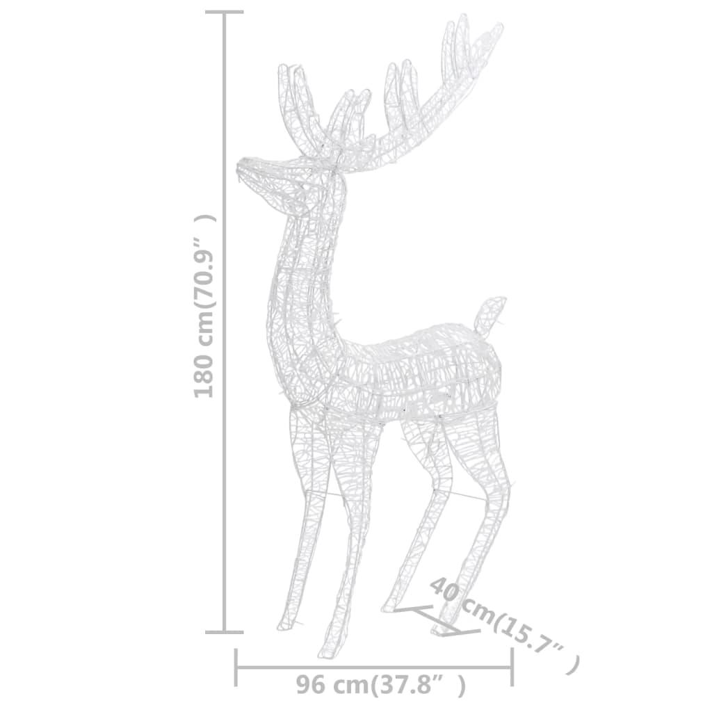 Renifery z akrylu XXL, 2 szt., 250 niebieskich LED, 180 cm nr. 8