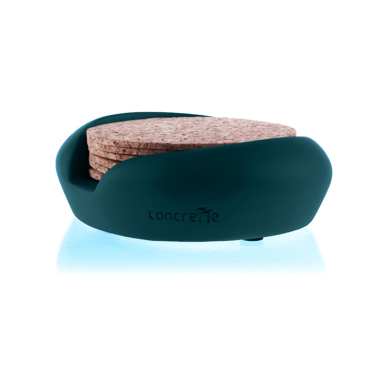 Pojemnik na podkładki Smooth Dark Turquoise Poli nr. 3