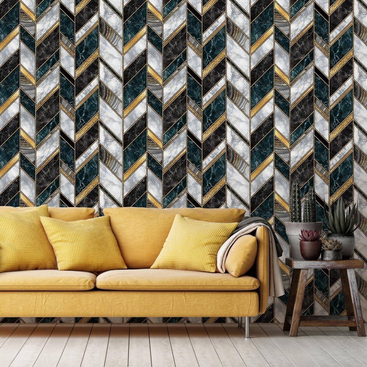 Tapeta Nowoczesna Mozaika MARMUR Styl Art Deco 3D  nr. 7