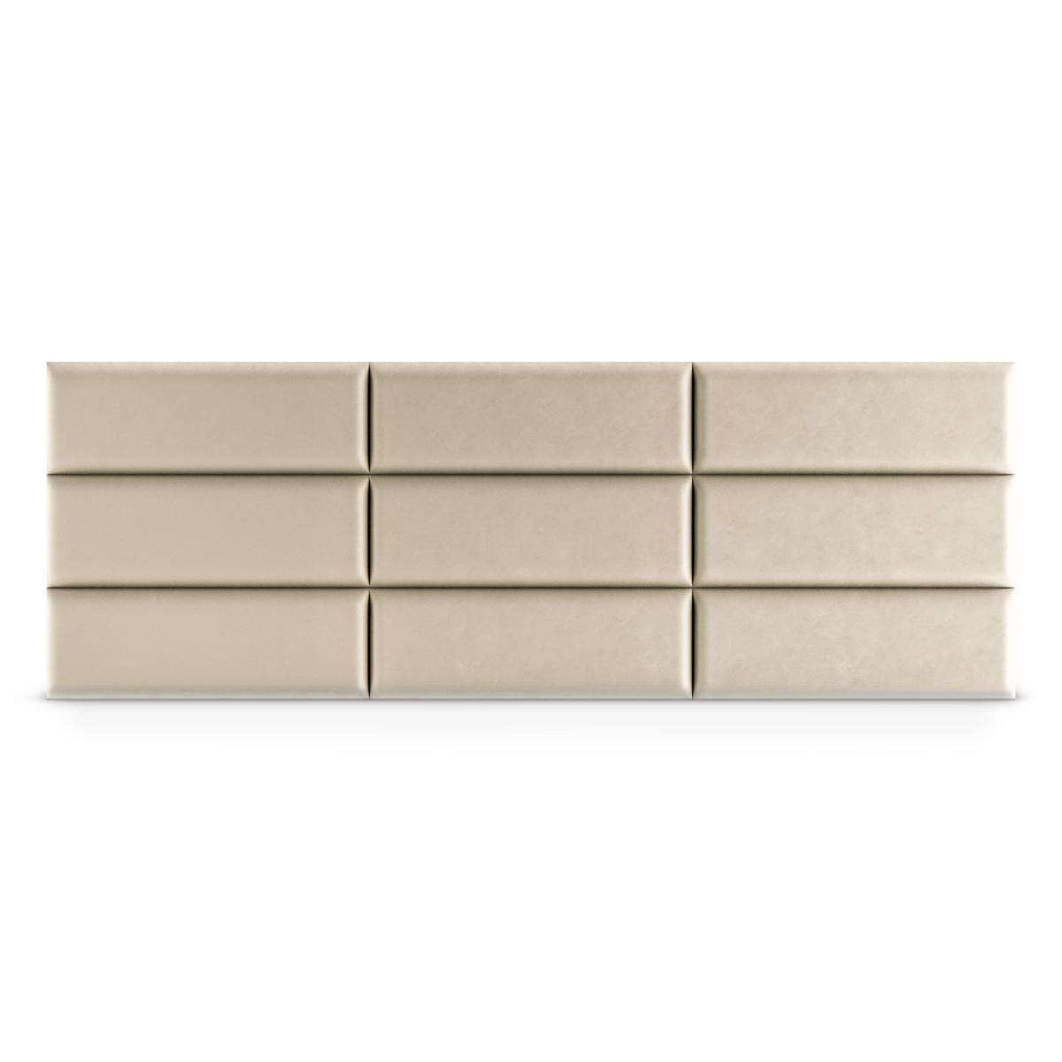 Panele tapicerowane 60x20 cm na ścianę magic velvet kremowy nr. 4