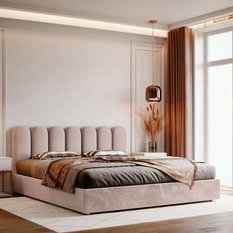 Panele tapicerowane 30x100 cm na ścianę płotek pudrowy róż magic velvet - Miniaturka zdjęcia nr 5