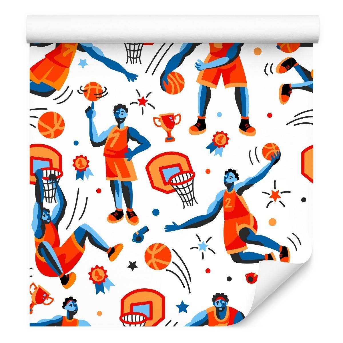 Tapeta KOSZYKÓWKA Pop-Art Piłka Sport Koszykarze  nr. 7