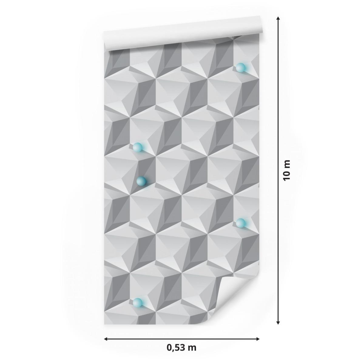 Tapeta Do Biura GEOMETRYCZNY Wzór Kule Efekt 3D  nr. 2
