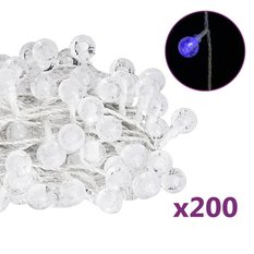 Lampki świąteczne, 20 m, 200 niebieskich diod LED, 8 funkcji - Miniaturka zdjęcia nr 2