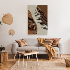 Obraz Do Salonu Liście Palmowe Styl Boho Natura Abstrakcja 80x120cm - Miniaturka zdjęcia nr 4