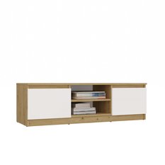 Szafka RTV Malwa 36x120x40 cm do salonu dąb artisan biel  - Miniaturka zdjęcia nr 4