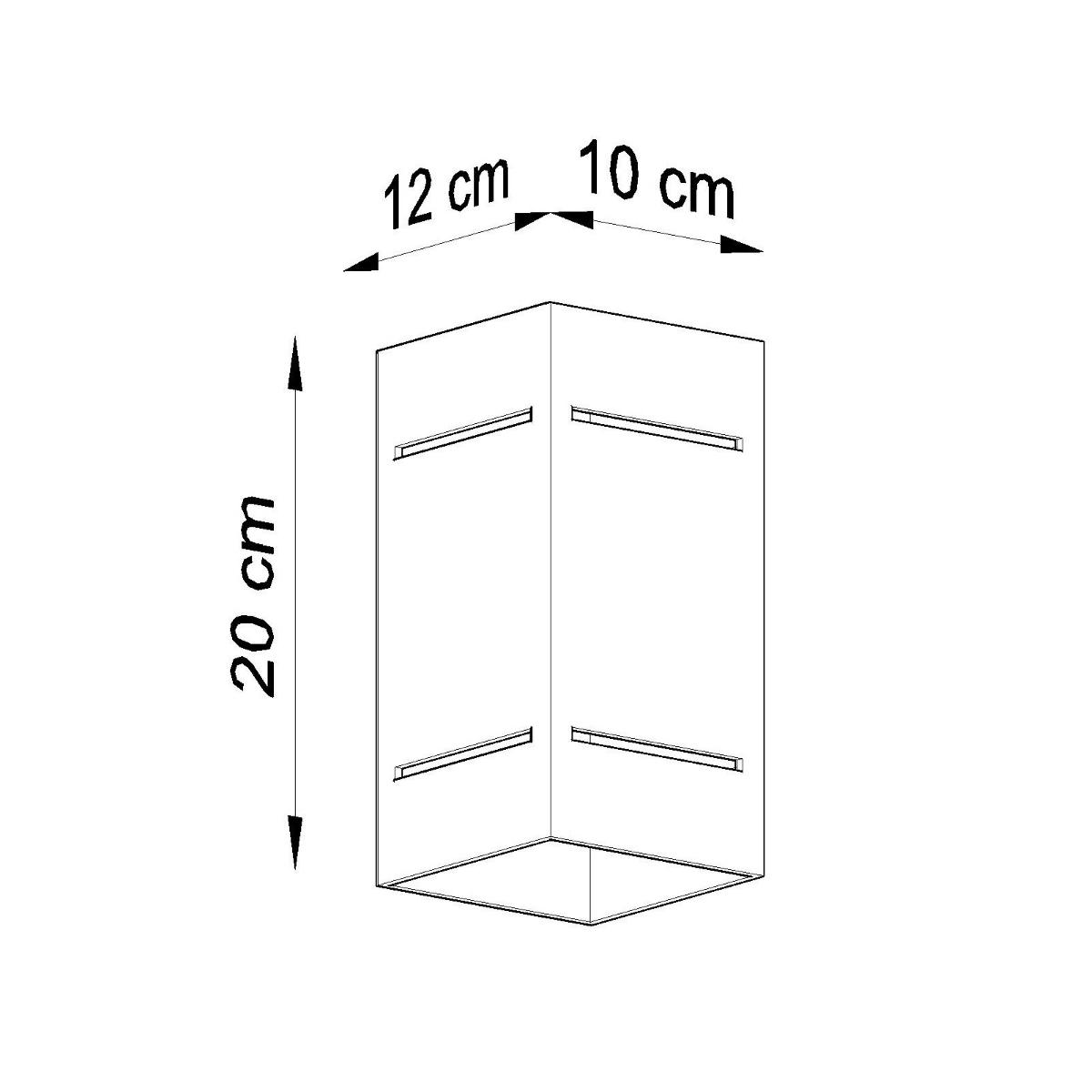 Kinkiet BLOCCO biały 20x12x10cm nowoczesny G9 do salonu nr. 5