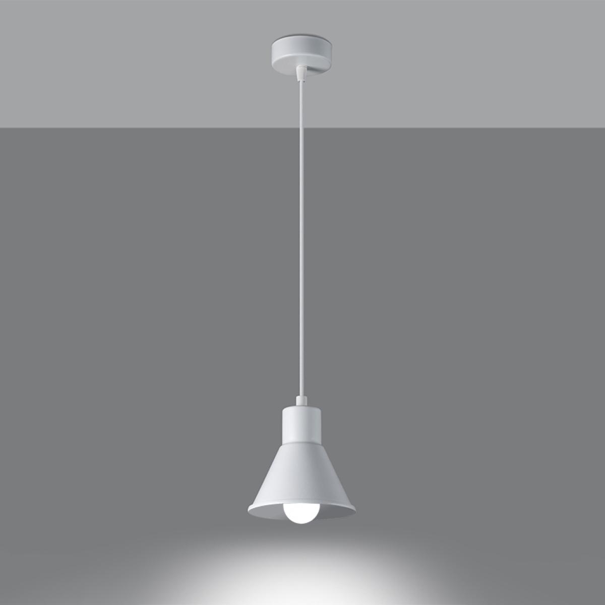 Lampa wisząca TALEJA 1 biała 120x14x14cm nowoczesna E27 do salonu nr. 3