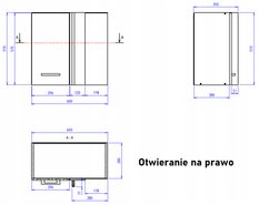 Szafka kuchenna górna 30x57x60 cm narożna wisząca lewa/prawa dąb sonoma  - Miniaturka zdjęcia nr 5