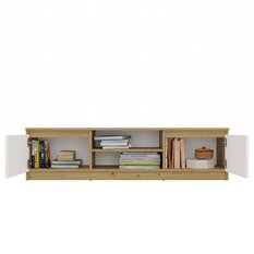 Szafka RTV Malwa 36x140x40 cm do salonu dąb artisan biel - Miniaturka zdjęcia nr 3