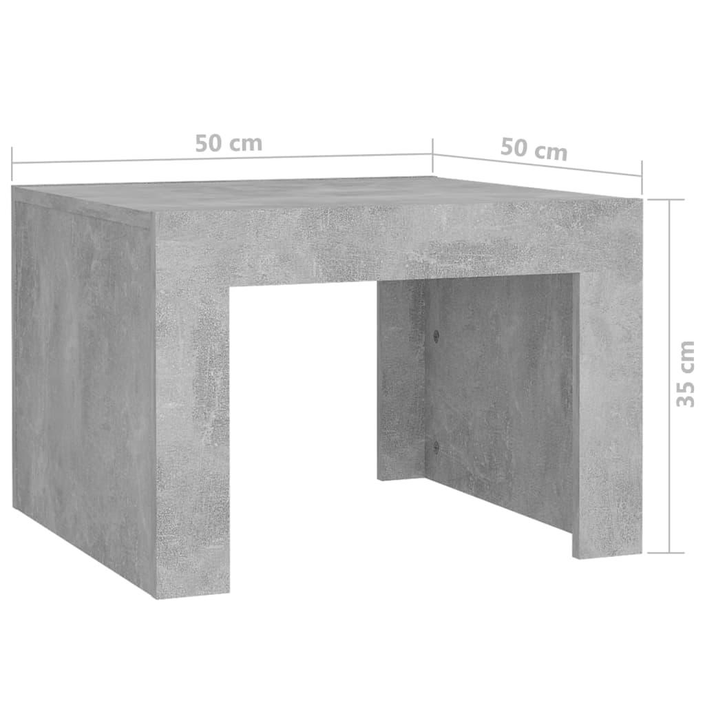 Stolik kawowy 50x50x35 cm szary beton elegancki do salonu nr. 7