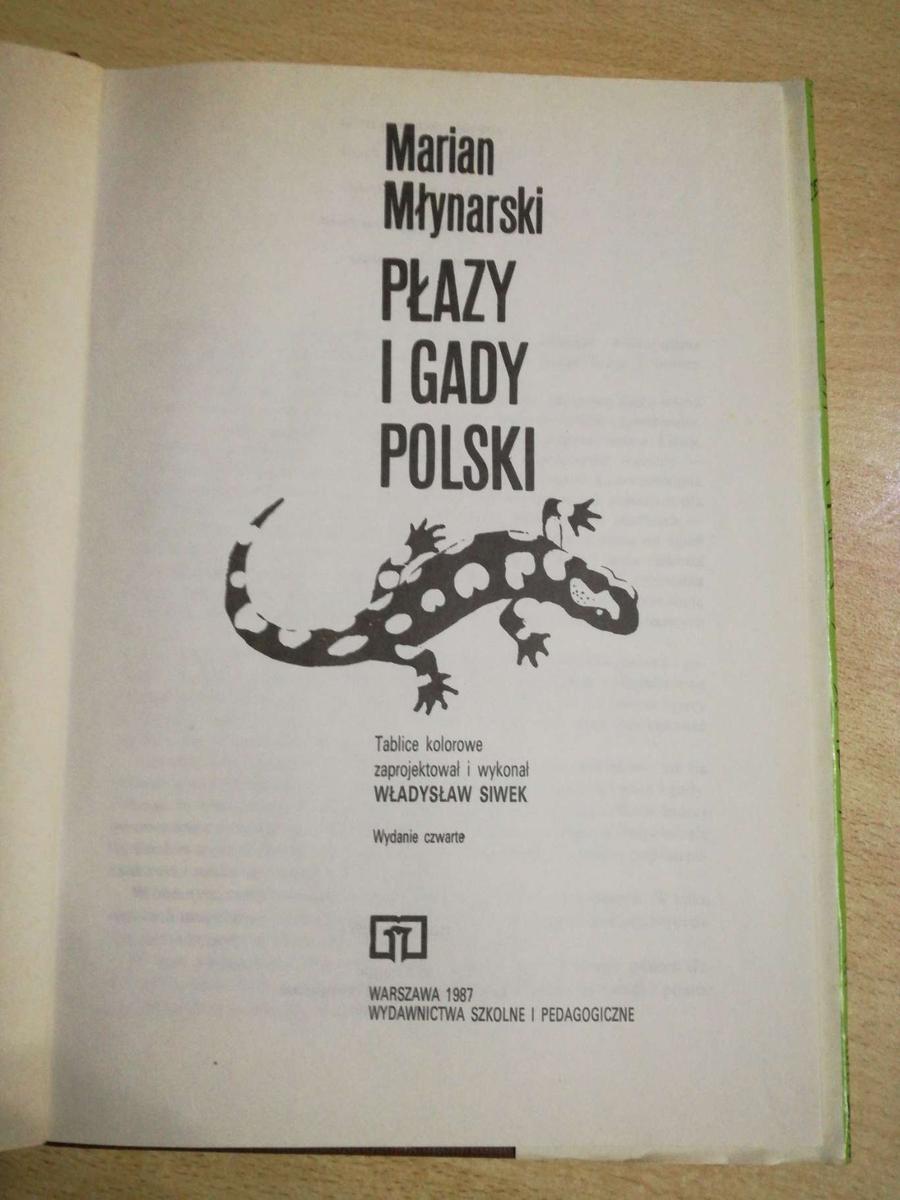 Książka Płazy i gady polski -Atlas . nr. 2