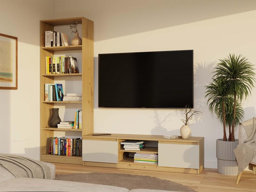 Szafka RTV Malwa 36x140x40 cm do salonu dąb artisan kaszmir beż nr. 6