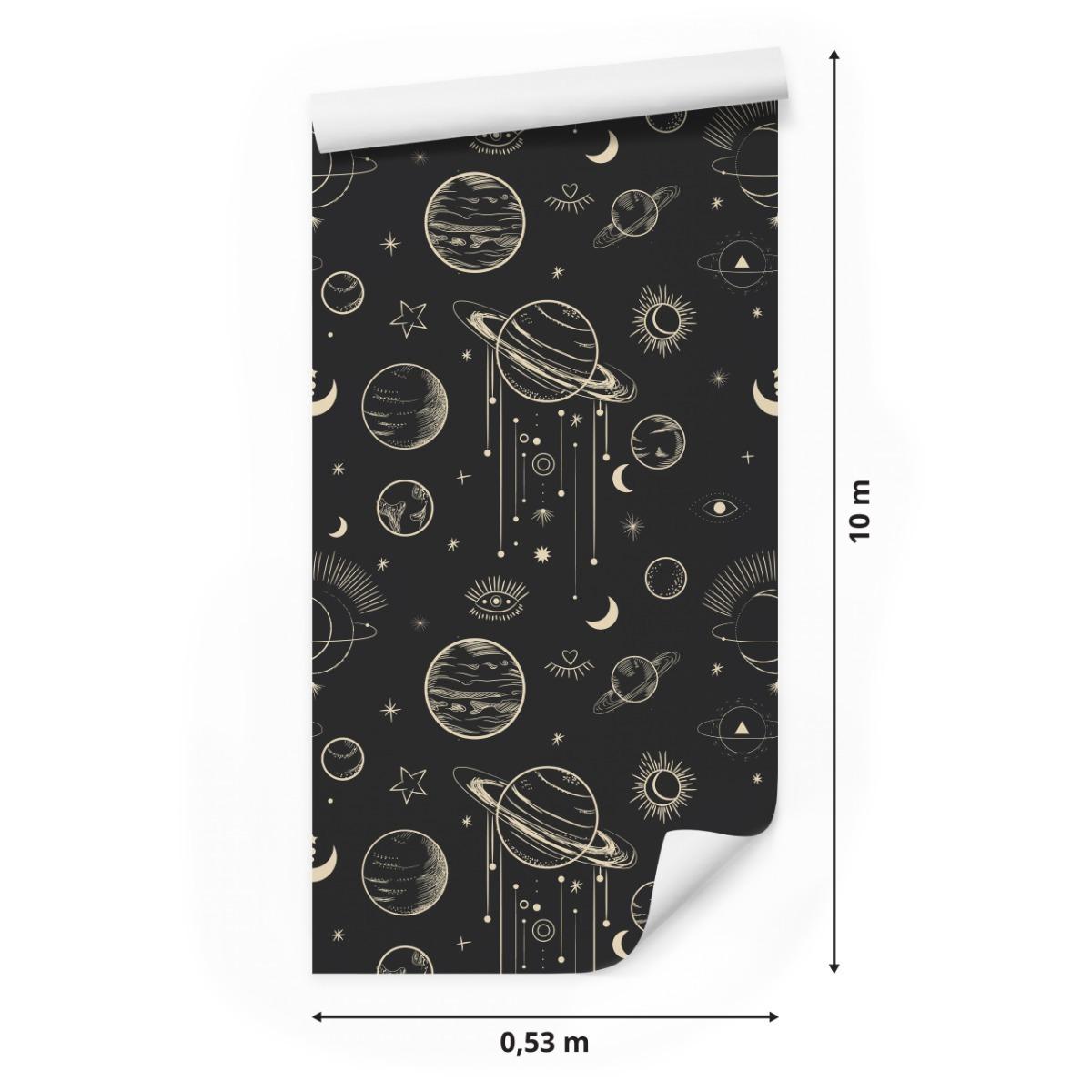 Tapeta W Rolce PLANETY Kosmos Gwiazdy Ornamenty  nr. 2