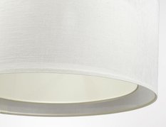 Lampa wisząca DUO 50cm  LEN LIGHT kremowa do salonu  - Miniaturka zdjęcia nr 4